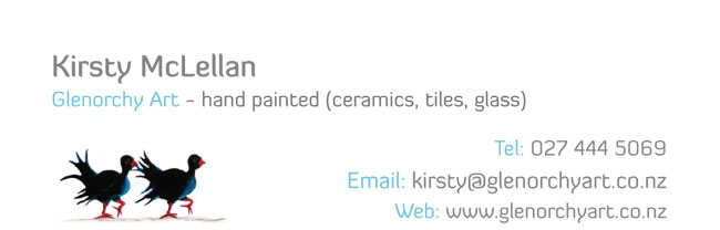 Glenorchy Art - hand painted (ceramics, tiles, glass)